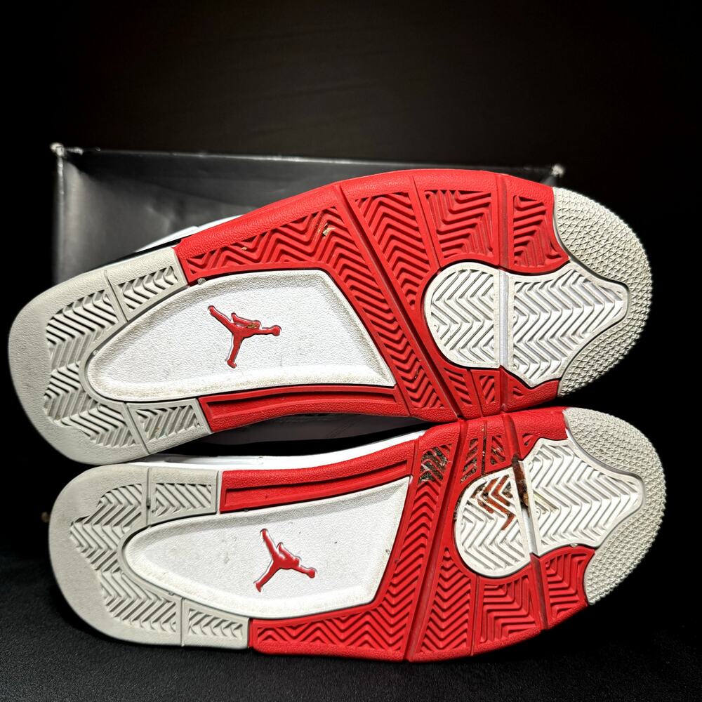 Size 5.5 - Nike Air Jordan 4 Retro OG GS Fire Red 2020 Men's Shoes - Picture 6 of 9